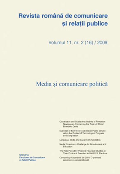 Revista romana de comunicare si relatii publice nr. 16 / 2008
