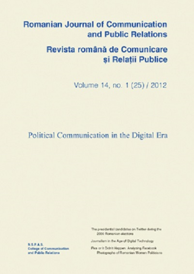 Romanian Journal of Communication and Public Relations / Revista romana de comunicare si relatii publice nr.25 / 2012