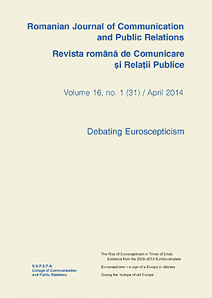 Romanian Journal of Communication and Public Relations / Revista romana de comunicare si relatii publice - nr. 31 / 2014