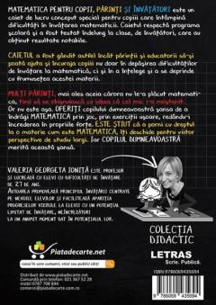 Matematica pentru copii, parinti si invatatori / auxiliar Clasa I - caietul 1