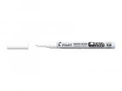 Marker permanent Super Color Fine - Alb Pilot