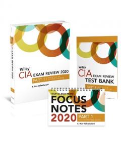 Wiley CIA Exam Review 2020 + Test Bank + Focus Notes: Part 1, Essentials of Internal Auditing Set