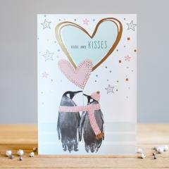 Felicitare - Penguin Kisses
