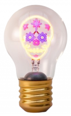 Lampa de birou - Craniu multicolor