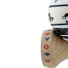 Jucarie de indemanare - Kendama X Dragon, Albastru/Negru