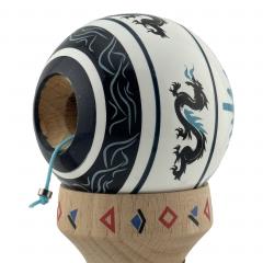Jucarie de indemanare - Kendama X Dragon, Albastru/Negru