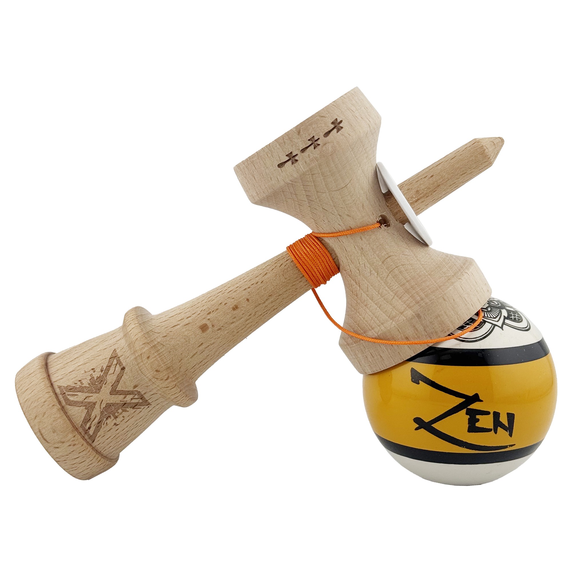 Jucarie de indemanare - Kendama X Zen, Auriu - X