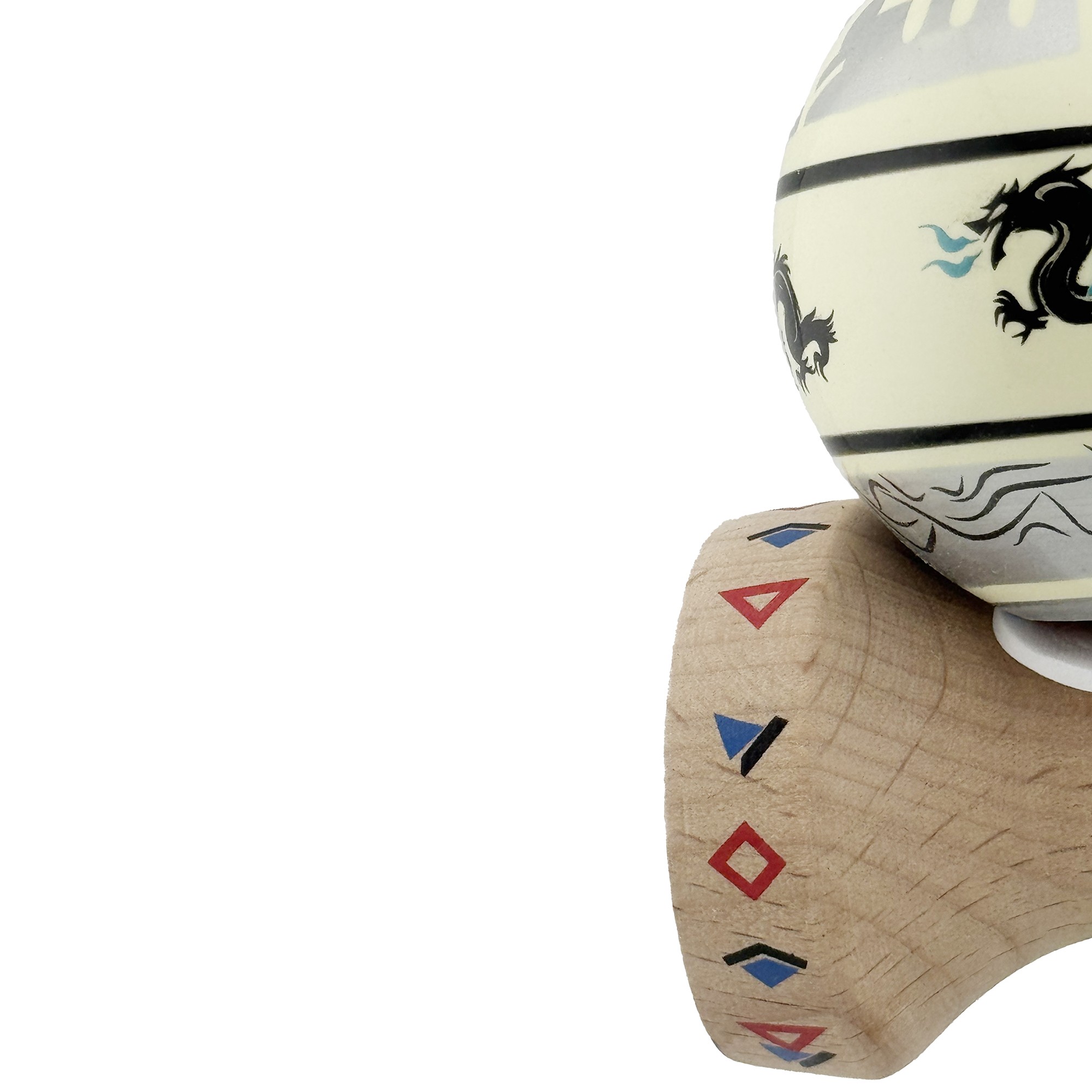 Jucarie de indemanare - Kendama X Dragon, Gri/Galben deschis - X