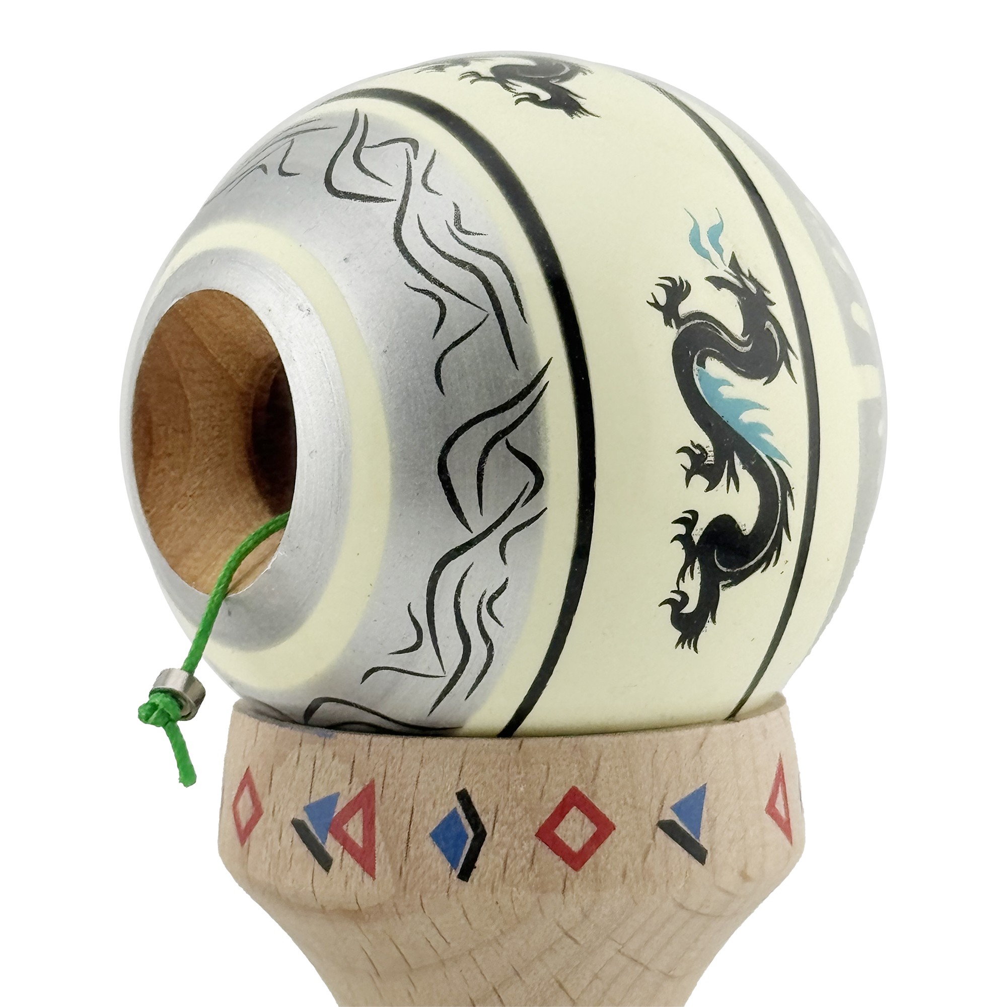 その他 Hueramune toy Jucarie de indemanare - Kendama X Dragon, Gri/Galben deschis - X