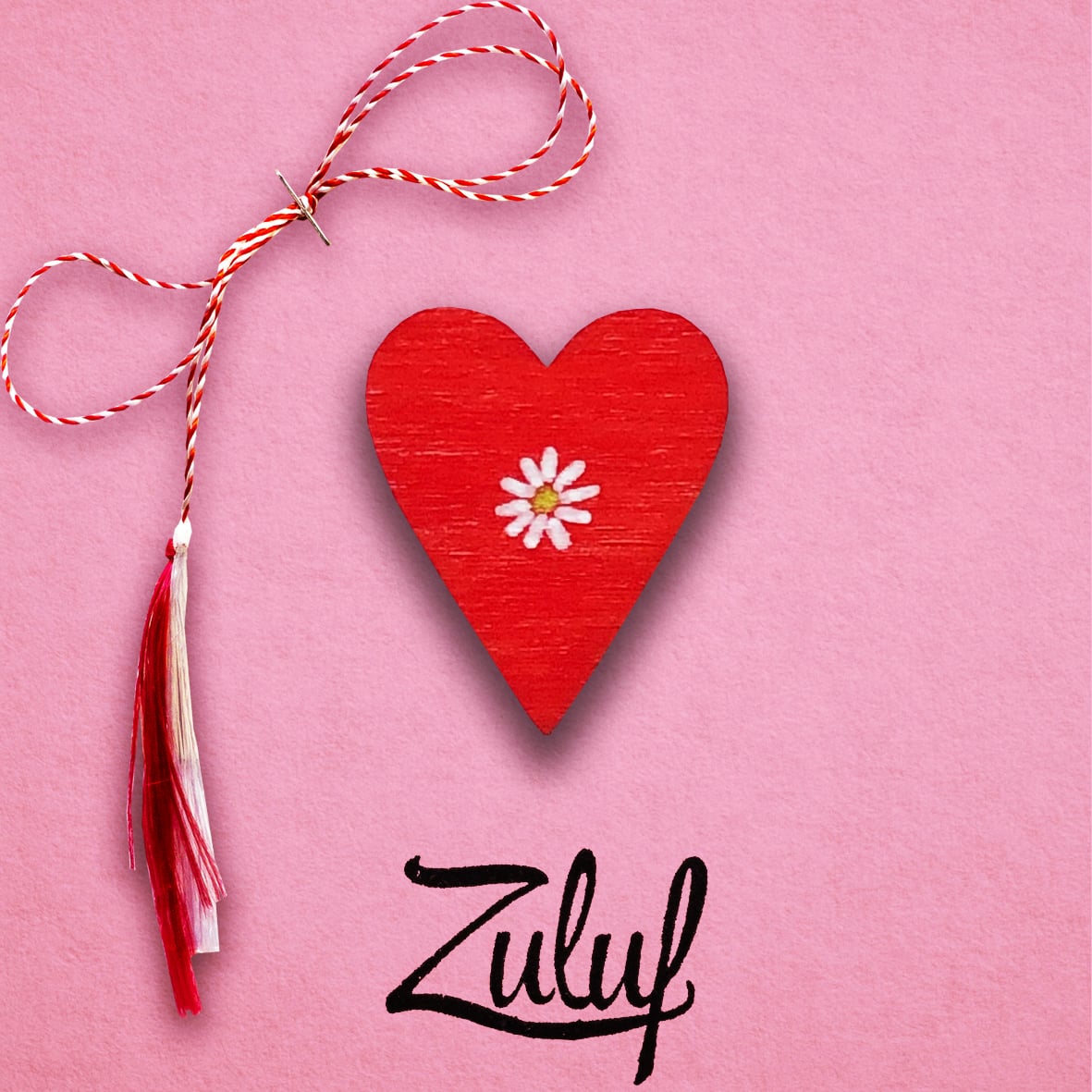 Martisor - Inima florala - Zuluf