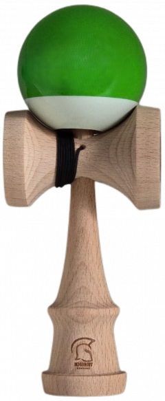 Kendama - Knight - Super Sticky Paint, Big Cups - Green/White