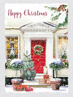 Felicitare - Red Door Welcome Home Happy Christmas (9.5 x 12.6)