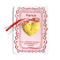 Martisor - Inima 3D, plantabil (mai multe modele - pret pe bucata)