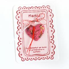Martisor - Inima 3D, plantabil (mai multe modele - pret pe bucata)
