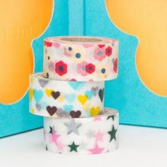 Japanese Washi Masking Tape - Mini Set of 3 kids tape set