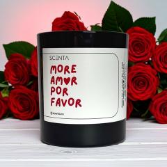 Lumanare parfumata - More amor por favor, 160 ml - cu capac