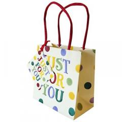 Punga cadou - Polka Text Just For You Penny Kennedy