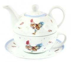 Set ceasca cu ceainic Country Cockerel Lesser & Pavey
