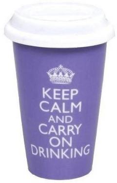 Cana de voiaj Keep Calm and Carry On Drinking