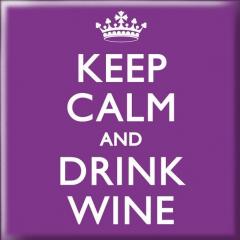 Magnet Keep Calm and Drink Wine Slogans