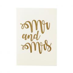 Felicitare - Gold Mr and Mrs