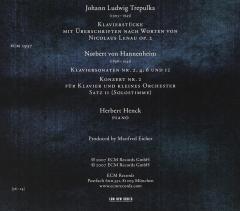 Johann Ludwig Trepulka / Norbert von Hannenheim: Klavierstucke Und Sonaten