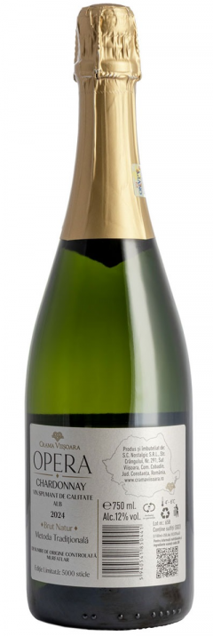 Vin spumant alb - Viisoara - Opera, Chardonnay, brut, 2024