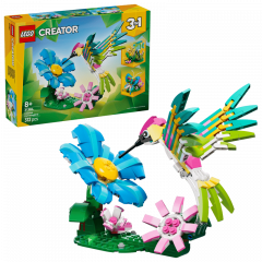Lego Creator 3 in 1 - Animale salbatice: Colibri colorat (31384)