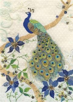 Felicitare Clematis Peacock Bug Art