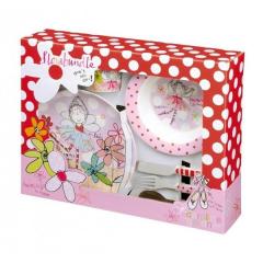 Set bucatarie floral pentru copii