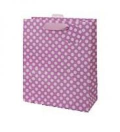 Punga medie pentru cadouri - Spotty Pink Glick