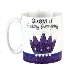 Cana ceramica in cutie cadou - Queen Of Focking Everything
