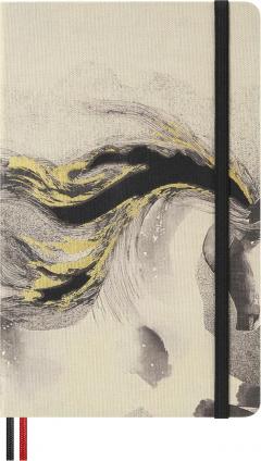Carnet - Year of the Horse - Large, Ruled, Fabric Hard Cover - Calligraphy