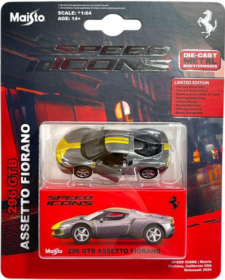 Masinuta metalica - Speed Icons - Ferrari 296 GTB Assetto Fiorano
