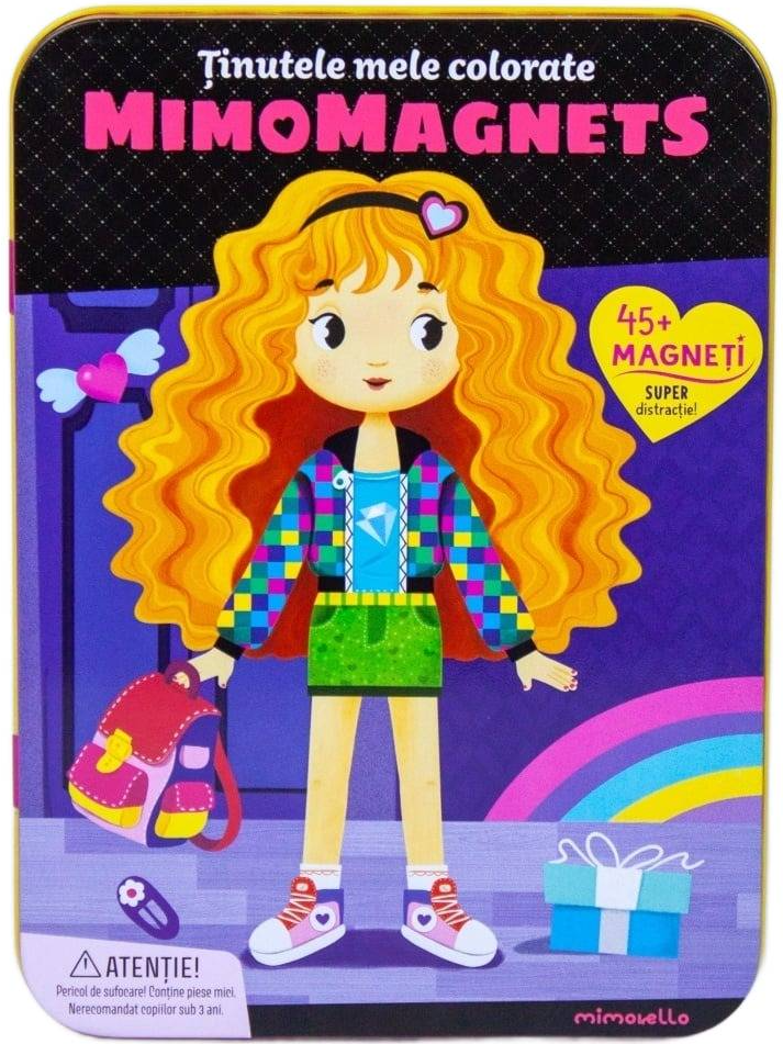 Puzzle magnetic in cutie metalica - Tinutele mele colorate, 45+