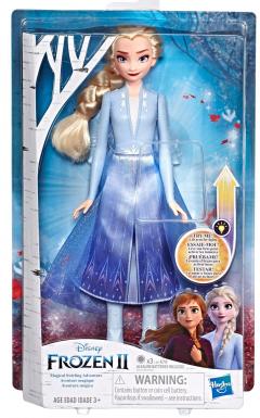 Disney Frozen II - Papusa Elsa cu rochita luminoasa