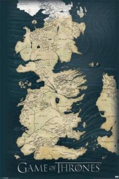 Poster Game of Thrones Map