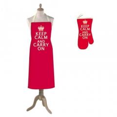 Keep Calm and Carry On Textile Set