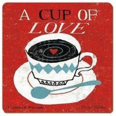 Suport pentru pahar - A Cup of Love Creative Tops