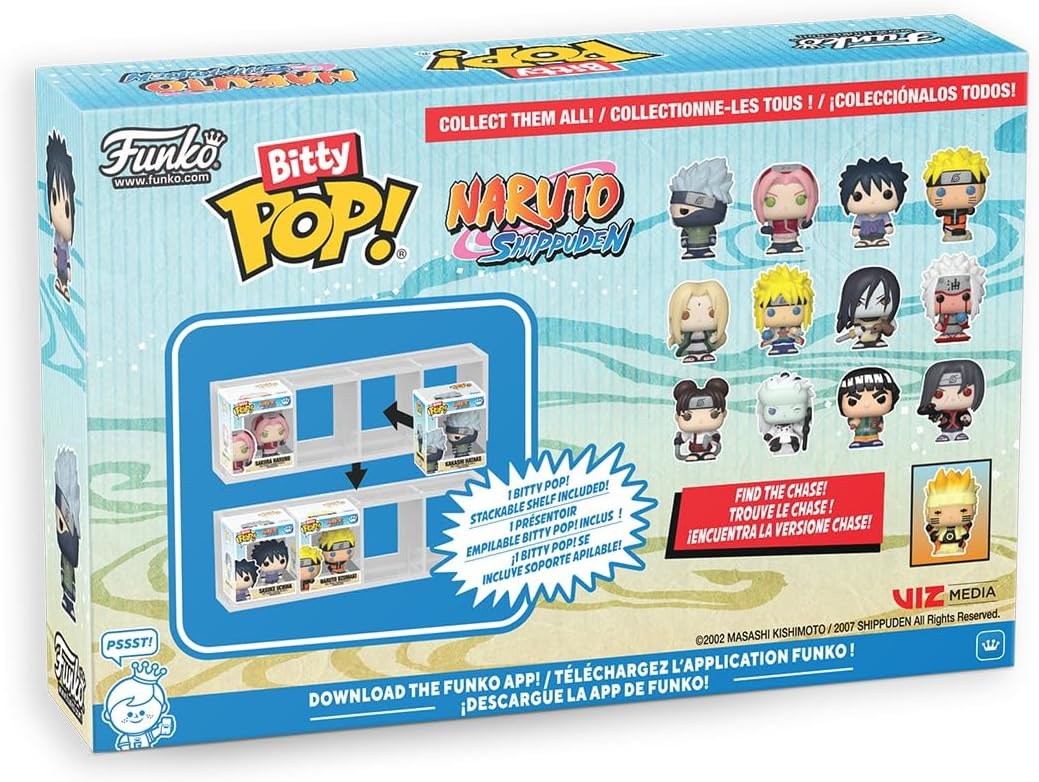Set 4 figurine - Funko Bitty POP! - Naruto Shippuden - Team 2