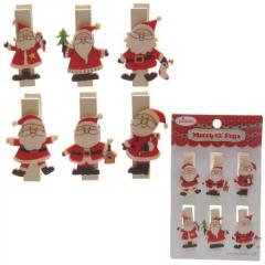 Set 6 carlige - Novelty Father Christmas