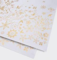Hartie de impachetat - Gold dusty blue Lagom Design