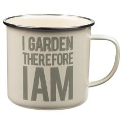 Enamel Mug I Garden Therefore I Am