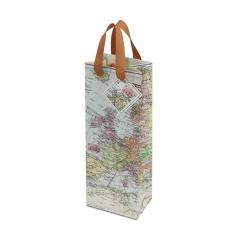 Europe Map Bottle Gift Bag