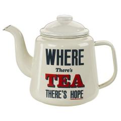 Ceainic metalic - Where there's tea there's hope