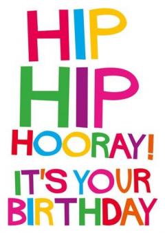 Felicitare - Hip Hip Hooray! It's your Birthday