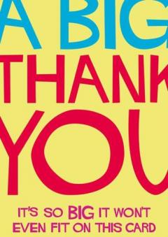 Felicitare - A BIG Thank you Dean Morris