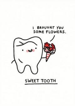 Sweet Tooth Greeting Card