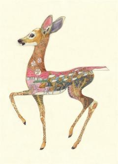 Felicitare - Fallow Deer Fawn