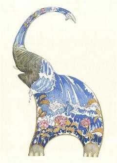Felicitare - Elephant Squirting Water The DM Collection